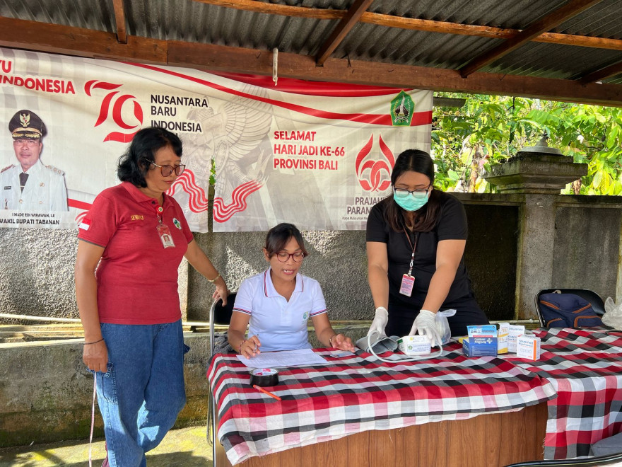 PUSKESMAS PUPUAN II LAKSANAKAN SKRINING KESEHATAN BAGI PERANGKAT DESA JELIJIH PUNGGANG